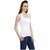 Renka Comfortable Plain White Color Seamless Summer Tank Top For Women