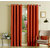 Lushomes Maroon Polyester Blackout Curtains with 8 Eyelets for Door