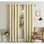 Lushomes Cream Polyester Blackout Curtains with 8 Eyelets for Long Door