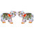 Pooja Creation Marble pair elephant with mennakari