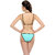 Sea Green Halter Bikini Set With Straps  (BP0274P11)