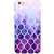 Jugaaduu White Purple Moroccan Tiles Pattern Back Cover Case For Apple iPhone 6S Plus - J1090297