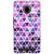 Jugaaduu Purple Triangles Pattern Back Cover Case For Micromax Yu Yuphoria - J890268