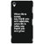 Jugaaduu Quote Back Cover Case For Sony Xperia Z3 - J261473