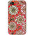 Jugaaduu Orange Flowers Pattern Back Cover Case For Apple iPhone 4 - J10258
