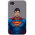 Jugaaduu Superheroes Superman Back Cover Case For Apple iPhone 4 - J10382