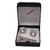 Sushito Designer Stone Studded Cufflink With Tie Pin