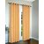 Rosara Corby Polyester Light Orange Woven Eyelet Curtain Set Of 4