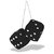 s4d Car 3D Dice Hanging Perfume set of 2 pcs.white,black,red,green any 2.