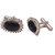Sushito Black Stone Gorgeous Silver Cufflink JSMFHMA0795