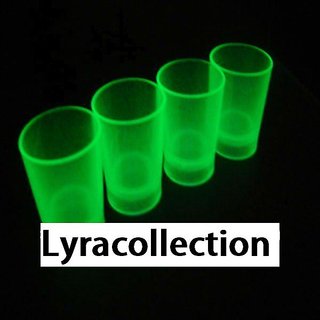 Glow In The Dark Wine And Shot Glass Set Of 2