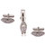 Sushito Stone Studded Beautiful Silver Cufflink With Tie Pin JSMFHMA0782