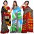Riti Riwaz combo of 3 Bhagalpuri Saree  SS16BGP08-SS16BGP41-SS16BGP45