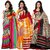 Riti Riwaz combo of 3 Bhagalpuri Saree  SS16BGP44-SS16BGP60-SS16BGP67