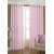 Geonature Baby Pink Bamboo Polyster Door Curtains Set Of 4 Size 4x7 (G4CR7F-136)