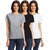 Espresso Womens T-Shirt Combo Pack Of 3 (ESP-5085-GMBW)