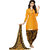 Jiya Presents Cotton Patiyala Dress Material(Dark Yellow,Coffee) BTHNYRB33013