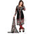 Jiya Presents Printed Crepe Dress Material(Black,Red) BTVCDRI5001C