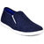 Footlodge Men's Blue & White Slip on Smart Casuals