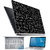 FineArts EMC2 Black 4 in 1 Laptop Skin Pack with Screen Guard, Key Protector and Palmrest Skin