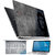 FineArts Che Guevara Grey Blue 4 in 1 Laptop Skin Pack with Screen Guard, Key Protector and Palmrest Skin