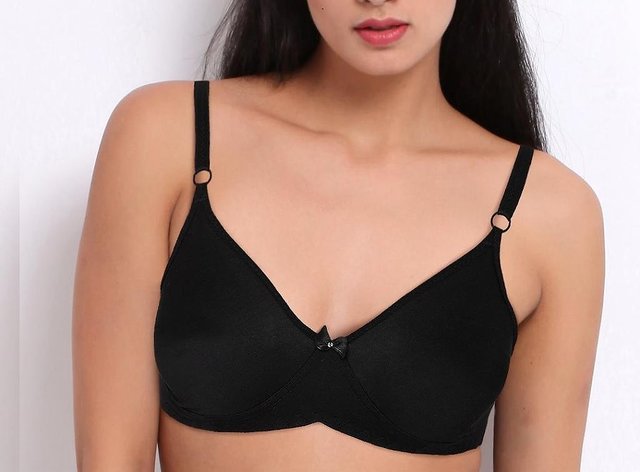 Buy DAISY DEE White Embroidered Cotton Blend Bra Online at Best