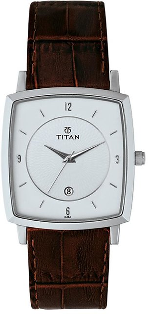 Titan Steel 9159Sl01 Watch White Dial