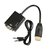 HDMI MALE TO VGA FEMALE ADAPTER CONVERTER CABLE WITH AUDIO OUTPUT, LAPTOP PROJECTOR