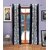 Geonature Black Kolavery Polyster Door Curtains Set Of 4 Size 4x7 (G4CR7F-158)