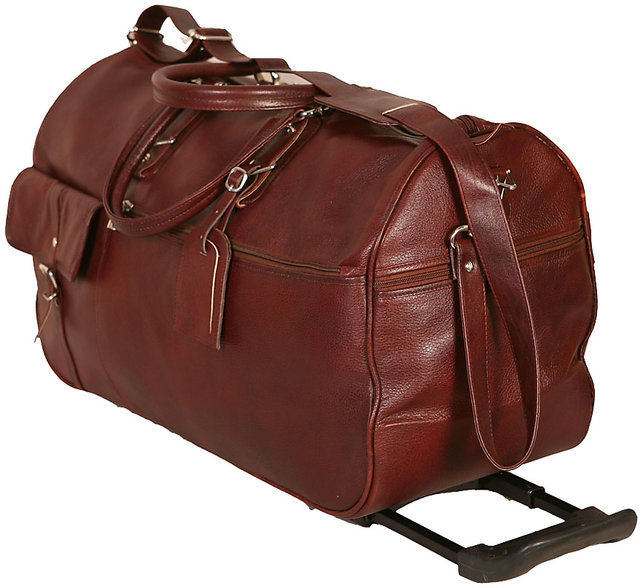 leather cabin trolley bags