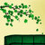 Wall Sticker -Green Autumn Leaves Branch@ New Way Decals(7505)