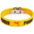 Men Style New Dsesign  Black  Yellow  Rubber Round Bracelet For Men And Boy