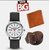 Men fashion combo lotto watch leather belt and brown wallet