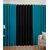 Iliv Plain Eyelet Curtain 5 feet ( Set Of 3 ) Royal Blue  Black