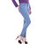 MIESTILO Blue Narrow Fit Jeans for Women