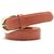 Wholesome Deal womens orange colour non Leatherite pin buckle belt with 1 inches