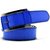 Wholesome Deal womens royal blue colour non Leatherite pin buckle belt with 1.2 inches