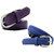Wholesome Deal womens royal blue and purple colour non Leatherite pin buckle belt with 1 inches (Pack of Two)