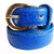 Wholesome Deal womens royal blue colour non Leatherite pin buckle belt with 1 inches