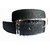 Wholesome Deal womens black colour non Leatherite pin buckle belt with 1 inches
