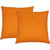 Lushomes Dark Orange Cushion Covers with Silver Foil Print (Pack of 2)