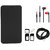 Romito Mobile Flip Cover For- Nokia Lumia 925 Black With Handfree, Aux Cable And Micro/Nano Sim Adapter