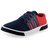 Mens Blue  Red Canvas Sneakers