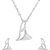 Mahi Cz Floral Lily Rhodium Plated Pendant Set For Women Nl1103680r 