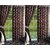 K Decor Violet,Beige Polyester Door Eyelet Stitch Curtain Feet (Combo Of 4)