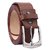 Mens Leather 2Formal Belt and 1Casual Belt With Square Buckle Combo