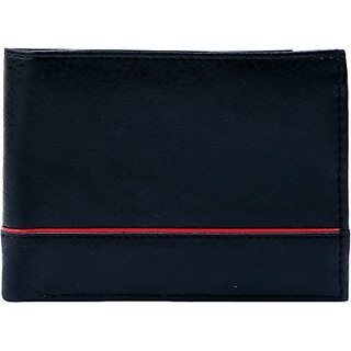 Contra Men Black Artificial Leather Wallet (4 Card Slots) KBH-WW8