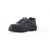 Black Synthetic Leather Safety Shoes