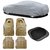 Stylobby 1 Silver CarCover 4 Beige CarMat 2 Black SunShade Combo For Altis