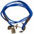 Men Style New Design  Blue  Leather Anchor Bracelet For Men And Boy